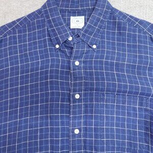 Brooks Brothers Blue Checkered Men's Shirt